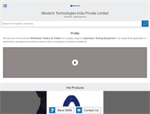 Tablet Screenshot of mextech.co.in